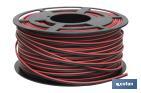 Electric Cable Roll of 100m | Parallel | Cable cross section of various sizes | Black and red - Cofan