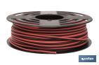 Electric Cable Roll of 100m | Parallel | Cable cross section of various sizes | Black and red - Cofan