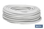 Rotolo di cavo elettrico da 100 m | PVC H05VV-F | Sezione da 3 x 1,5 mm2 | Colore: bianco - Cofan