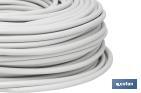 Rotolo di cavo elettrico da 100 m | PVC H05VV-F | Sezione da 3 x 1,5 mm2 | Colore: bianco - Cofan