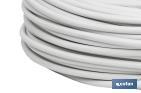 Rotolo di cavo elettrico da 100 m | PVC H05VV-F | Sezione da 3 x 2,5 mm2 | Colore: bianco - Cofan