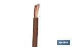 Rollo Cable Eléctrico  H07V-K de 100 m | Sección de cable de varias medidas | Color: Marrón - Cofan