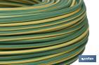 Rollo Cable Eléctrico de 100 m H07V-K | Sección de cable en varias medidas | Color: Verde - Cofan