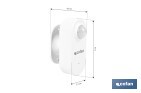 Sensor de movimiento inteligente | Conexión WiFi y Bluetooth | Funciona con aplicación Smart Life o Tuya | Compatible con Alexa y Google | Seguridad en el hogar - Cofan