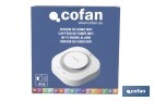 Detector de humo inteligente | Conexión WiFi y Bluetooth | Aplicación Smart Life o Tuya | Compatible con Alexa y Google | Seguridad en el hogar - Cofan