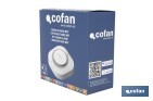 Detector de humo inteligente | Conexión WiFi y Bluetooth | Aplicación Smart Life o Tuya | Compatible con Alexa y Google | Seguridad en el hogar - Cofan