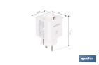 Enchufe inteligente con conexión WiFi y Bluetooth | Aplicación Smart Life o Tuya | Compatible con Alexa y Google | Control remoto | Con protección infantil - Cofan