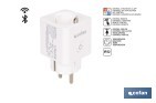 Enchufe inteligente con conexión WiFi y Bluetooth | Aplicación Smart Life o Tuya | Compatible con Alexa y Google | Control remoto | Con protección infantil - Cofan