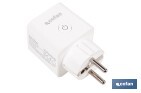 Enchufe inteligente con conexión WiFi y Bluetooth | Aplicación Smart Life o Tuya | Compatible con Alexa y Google | Control remoto | Con protección infantil - Cofan