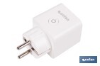 Enchufe inteligente con conexión WiFi y Bluetooth | Aplicación Smart Life o Tuya | Compatible con Alexa y Google | Control remoto | Con protección infantil - Cofan