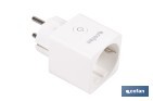Enchufe inteligente con conexión WiFi y Bluetooth | Aplicación Smart Life o Tuya | Compatible con Alexa y Google | Control remoto | Con protección infantil - Cofan