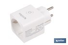 Enchufe inteligente con conexión WiFi y Bluetooth | Aplicación Smart Life o Tuya | Compatible con Alexa y Google | Control remoto | Con protección infantil - Cofan