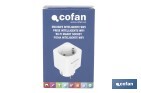 Enchufe inteligente con conexión WiFi y Bluetooth | Aplicación Smart Life o Tuya | Compatible con Alexa y Google | Control remoto | Con protección infantil - Cofan