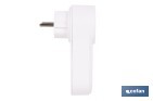 Enchufe inteligente con USB y tipo C | Conexión WiFi y Bluetooth | Aplicación: Smart Life o Tuya | Compatible con Alexa y Google | Control remoto, temporizador y protección infantil - Cofan