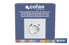 Base de enchufe inteligente con USB y tipo C | Conexión WiFi y Bluetooth | Aplicación: Smart Life o Tuya | Compatible con Alexa y Google | Control remoto, temporizador y protección infantil - Cofan