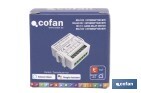 Relé inteligente de 1 interruptor WiFi | Aplicación: Smart Life o Tuya | Conectividad WiFi + Bluetooth | Para luces de hasta 10 A/150 W | Compatible con Alexa y Google - Cofan