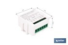 Relé inteligente de 2 interruptores WiFi | Aplicación: Smart Life o Tuya | Conectividad WiFi + Bluetooth | Para luces de hasta 10 A/150 W | Compatible con Alexa y Google - Cofan