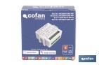 Relé inteligente de 2 interruptores WiFi | Aplicación: Smart Life o Tuya | Conectividad WiFi + Bluetooth | Para luces de hasta 10 A/150 W | Compatible con Alexa y Google - Cofan