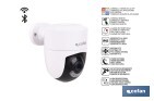 Cámara de seguridad inteligente con WiFi | Con control remoto, audio bidireccional y amplio ángulo de visión - Cofan