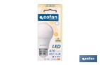 Bombillas LED classic E27 de luz cálida (3000 K) | Ahorro de energía y larga duración 15.000 h de vida | Ángulo de apertura de 180° - Cofan