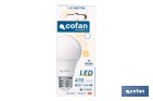Bombillas LED classic E27 de luz neutra (4.000 k) | Ahorro de energía y larga duración 15.000 h de vida | Ángulo de apertura de 180° - Cofan