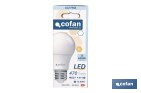 Bombillas LED classic E27 de luz fría (6500 K) | Ahorro de energía y larga duración 15.000 h de vida | Ángulo de apertura de 180° - Cofan