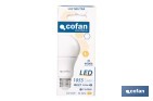 Bombillas LED classic E27 de luz neutra (4.000 k) | Ahorro de energía y larga duración 15.000 h de vida | Ángulo de apertura de 180° - Cofan