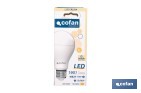 Bombillas LED classic E27 de luz cálida (3000 K) | Ahorro de energía y larga duración 15.000 h de vida | Ángulo de apertura de 180° - Cofan