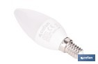 Bombillas LED vela con rosca fina E14, 6,5 W y 806 lúmenes | Ahorro de energía y larga duración 15.000 h de vida | Disponibles en 2 temperaturas de color - Cofan