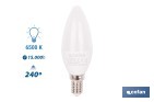 BOMBILLAS LED VELA CON ROSCA FINA E14, 6,5 W Y 806 LÚMENES | AHORRO DE ENERGÍA Y LARGA DURACIÓN 15.000 H DE VIDA | DISPONIBLES EN 2 TEMPERATURAS DE COLOR