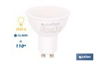 BOMBILLAS LED GU10 DE 4,9 W Y 450 LÚMENES | AHORRO DE ENERGÍA Y LARGA DURACIÓN 15.000 H DE VIDA | DISPONIBLES EN 2 TEMPERATURAS DE COLOR