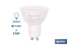 Bombillas LED GU10 de 4,9 W y 450 lúmenes | Ahorro de energía y larga duración 15.000 h de vida | Disponibles en 2 temperaturas de color - Cofan