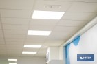 Panel LED empotrable backlight 36 W 3600 lúmenes con luz fría 6500 K | Ahorro de energía y larga duración 30 000 h de vida | Medidas 59,5 x 59,5 cm - Cofan