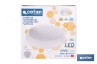 Plafón LED de 10 W y 2400 lúmenes, con 3 CCT ajustables, ahorro de energía y larga duración - Cofan