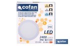 Downlights LED empotrables ultrafinos | Iluminación regulable Tecnología CCT | Disponibles en diferentes medidas y potencias - Cofan