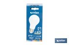 Bombilla Clásica LED con Sensor de Presencia E27 | 8,5 W - 810 lúmenes | 4000 K - luz neutra | Detección 240° <6 m | Ahorro Energético 90% | 25.000 h de Vida - Cofan