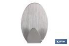 Oval stainless steel self-adhesive hanger (large) - Cofan