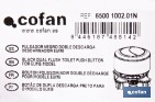 Pulsador de doble descarga para inodoro | Sistema Dual Flush y ahorro de agua | Compatible con descargador modelo Eume - Cofan