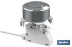 Flush toilet valve with dual push button, Eume Model - Cofan