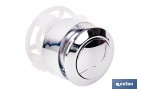 Pulsador de doble descarga para inodoro | Sistema Dual Flush y ahorro de agua | Compatible con descargador modelo Tambre - Cofan