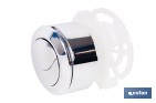 Pulsador de doble descarga para inodoro | Sistema Dual Flush y ahorro de agua | Compatible con descargador modelo Tambre - Cofan
