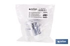 Pulsador de doble descarga para inodoro | Sistema Dual Flush y ahorro de agua | Compatible con descargador modelo Tambre - Cofan