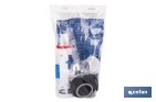 Descargador para WC con doble pulsador modelo Tambre | Mecanismo universal con descarga de 3 y 6 litros | Sistema antical y base roscada - Cofan