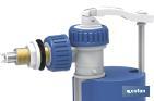 Toilet Fill Valve | Side Entry Fill Valve | Kiev Model | Piston Closure | Manufactured with Plastic Materials - Cofan