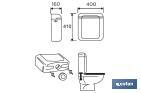 Close-Coupled Cistern | Complete Cistern | Flush Interruption | Eiras Model | ABS - Cofan