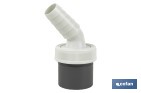 Connector | Size: Ø40mm | With Inlet for Household Appliances | PVC - Cofan