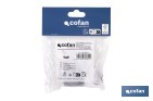 Connector | Size: Ø40mm | With Inlet for Household Appliances | PVC - Cofan