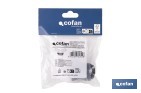 Connector | Size: Ø40mm | With Inlet for Household Appliances | PVC - Cofan