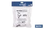 P-Trap |With Ø40mm Outlet | With 1" 1/2 Fitting | Polypropylene | Ø32mm Conical Reduction Gasket | Coupling - Cofan