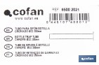 Tubo para sifón botella Ø32 x 300 mm | Tubo de extensión de latón | Disponible en acabado cromado y latón - Cofan